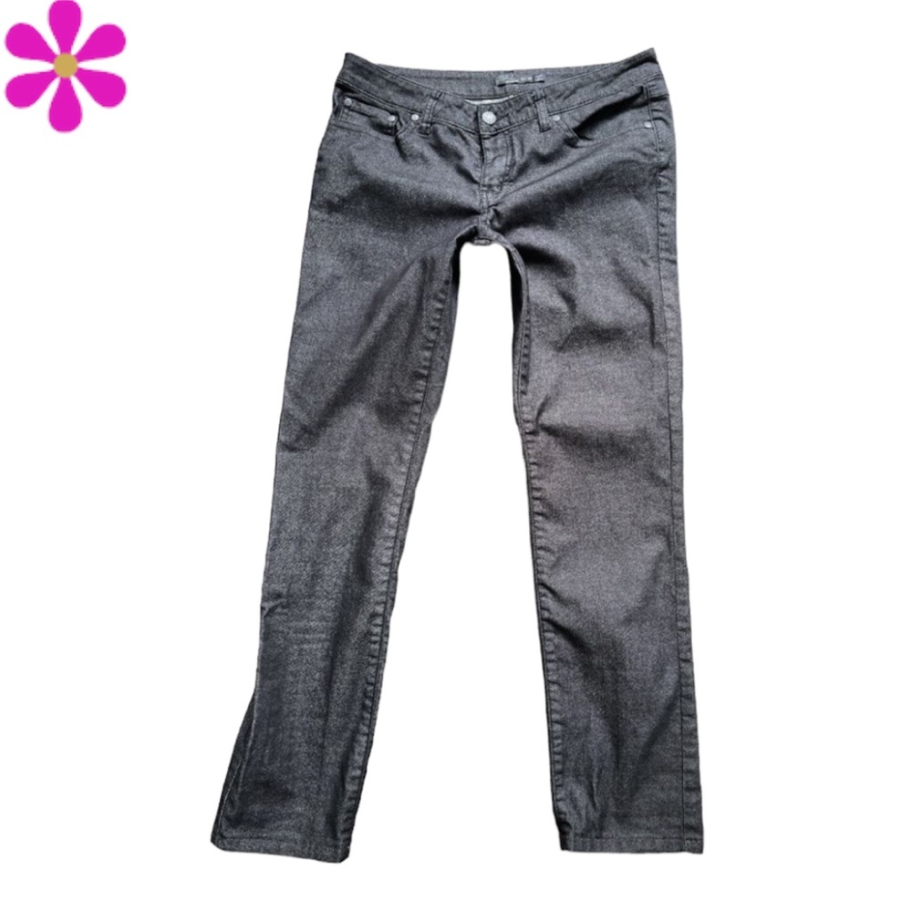 PRANA Women’s Kara Cuff Jeans SZ 10/30 black Organic Cotton
